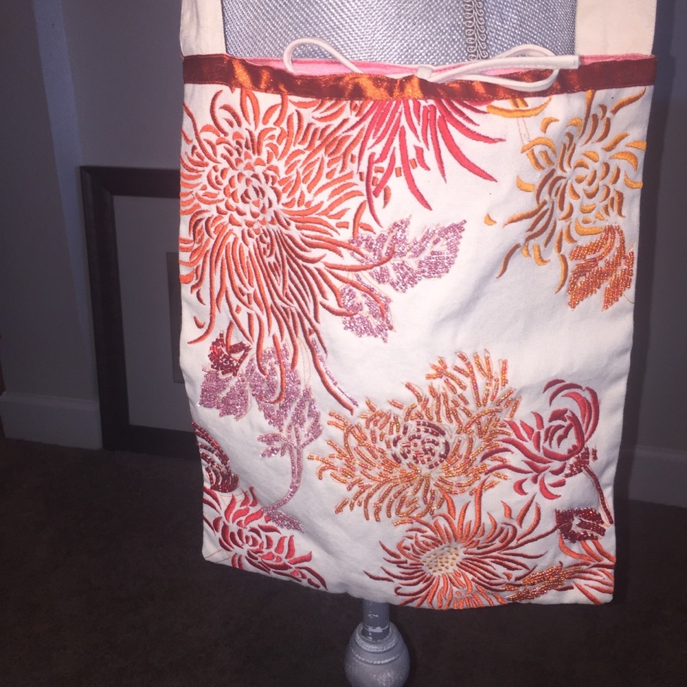 Adorable summer tote from Accessorize in the UK tote sequin & beads